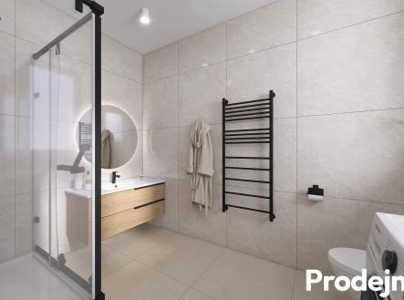 16x9 1NP Nový Šaldorf, Koupelna | Prodej - pozemek pro bydlení, 190 m²