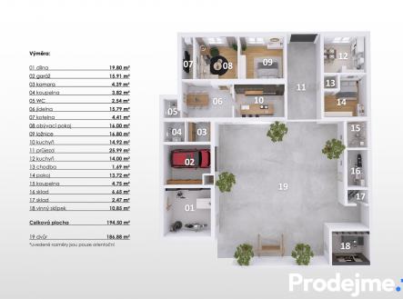 3D Prodejme.to - Viničné Šumice | Prodej - dům/vila, 166 m²