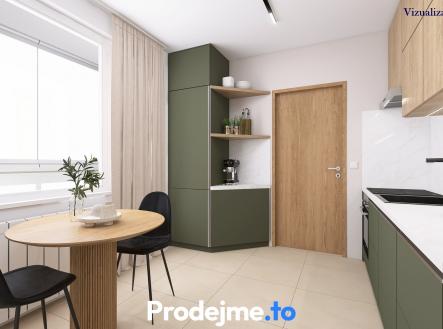 Prodejmeto - Mokrá, kuchyň | Prodej bytu, 3+1, 78 m²