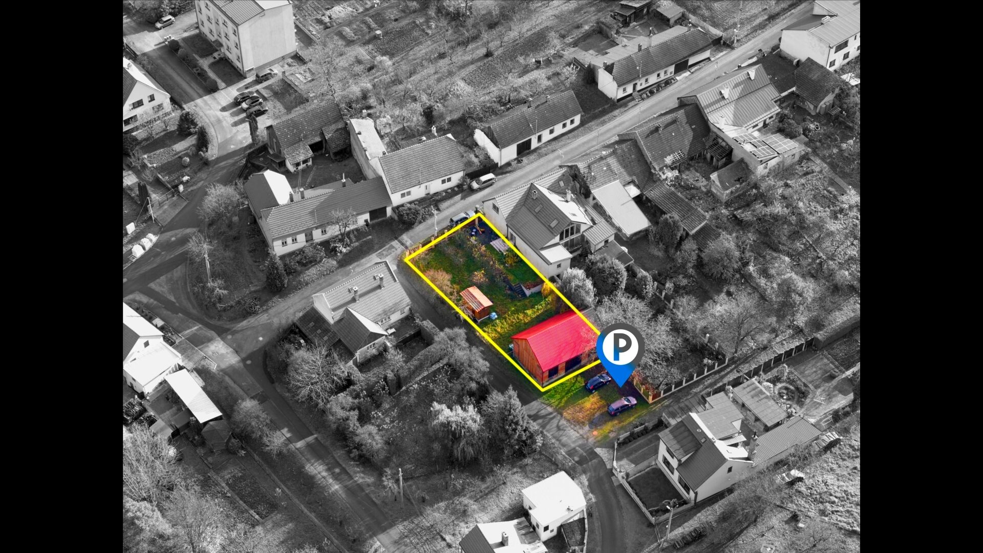 Prodej stavebního pozemku 417 m² Trávníky, Střílky