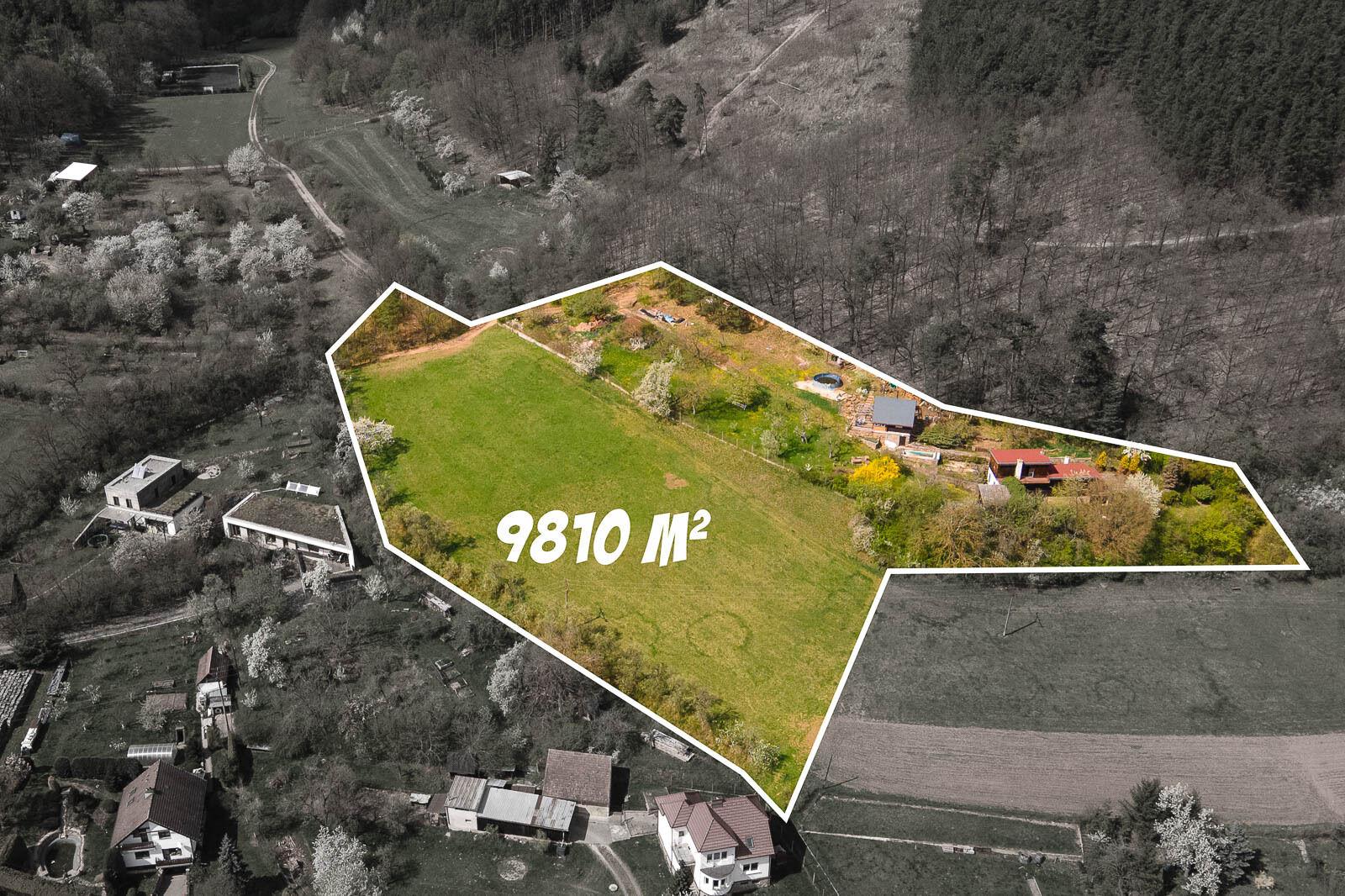 Rekreační pozemek 9810m² Sentice u Brna