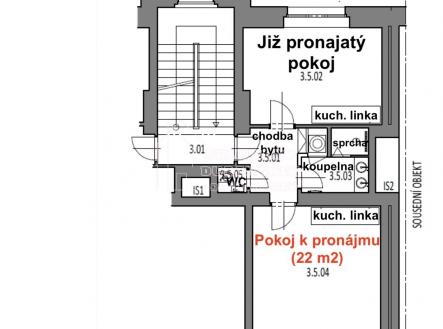 Pronájem bytu, jiný, 22 m²