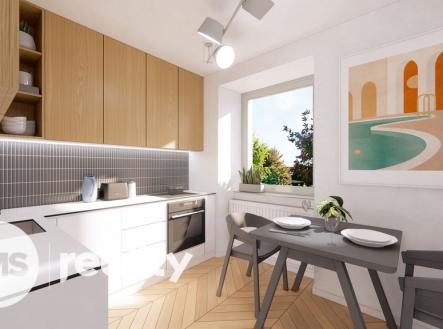 vizualizace | Prodej bytu, 1+1, 37 m²