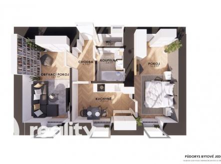 byt-4-final.jpg | Prodej bytu, 2+1, 52 m²