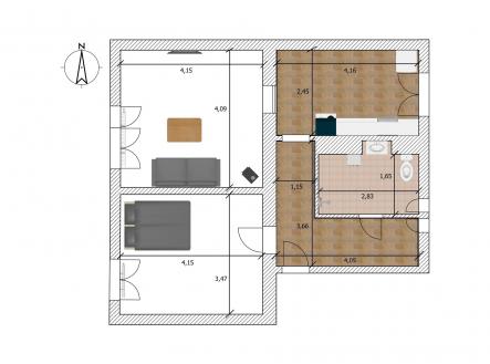 . | Prodej bytu, 2+1, 55 m²
