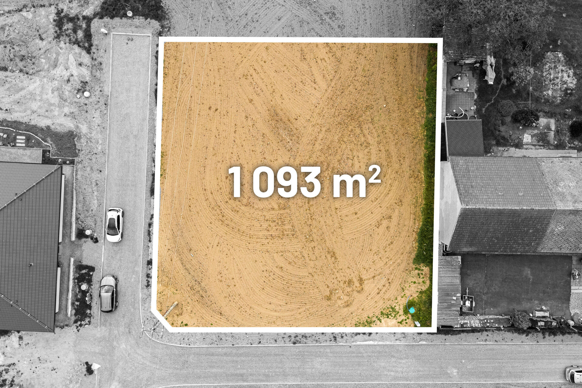 Prodej stavebního pozemku, 1.093 m2, obec Mukařov - Žernovka, Praha - východ