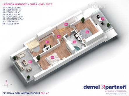 Prodej bytu, 4+kk, 109 m²