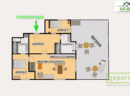 pudorys-502-1.png | Pronájem bytu, 3+kk, 100 m²