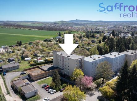 Pohled z dronu dům | Prodej bytu, 3+1, 78 m²