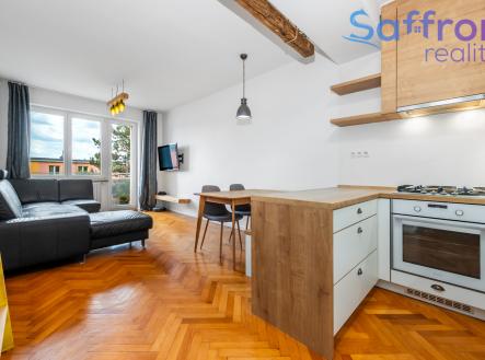 Kuchyně s obývacím pokojem | Prodej bytu, 3+kk, 50 m²