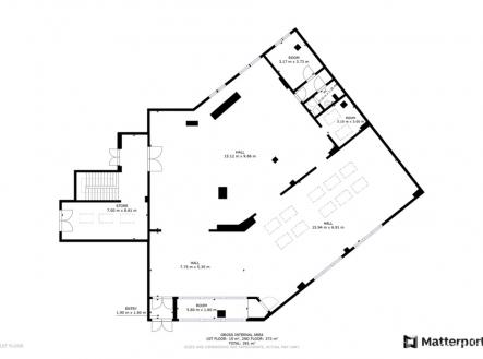 Pronájem - obchodní prostor, 345 m²