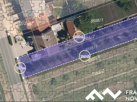 mapa_rozměry_5 | Prodej - pozemek pro bydlení, 847 m²