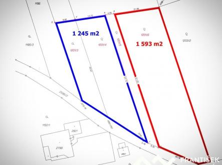 pozemky v geometr. plánu | Prodej - pozemek pro bydlení, 1 593 m²