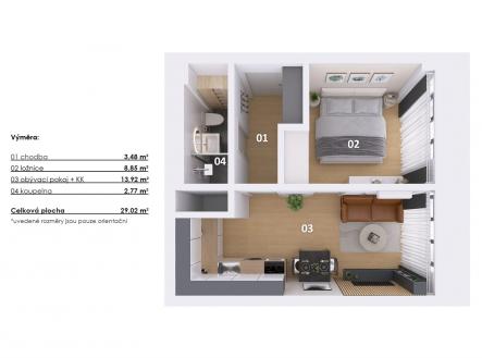 . | Prodej bytu, 2+kk, 32 m²