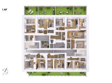 . | Prodej bytu, 2+kk, 49 m²