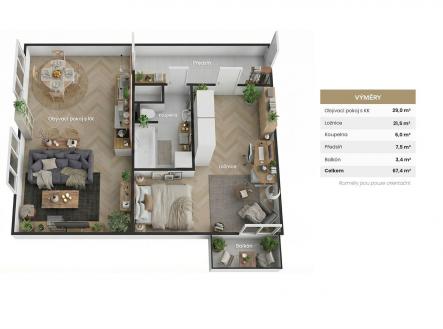 . | Prodej bytu, 2+kk, 67 m²