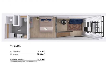 . | Prodej bytu, 2+kk, 59 m²