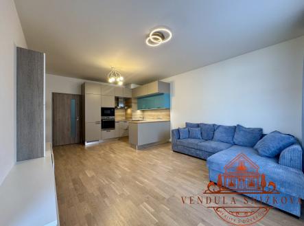obývací pokoj s kk | Pronájem bytu, 2+kk, 55 m²