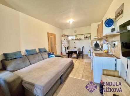 obývací část | Pronájem bytu, 1+kk, 35 m²