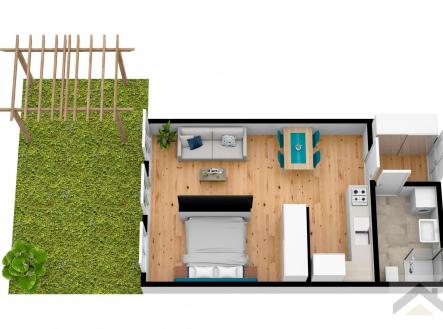 Pdorys.jpg | Pronájem bytu, 2+kk, 41 m²