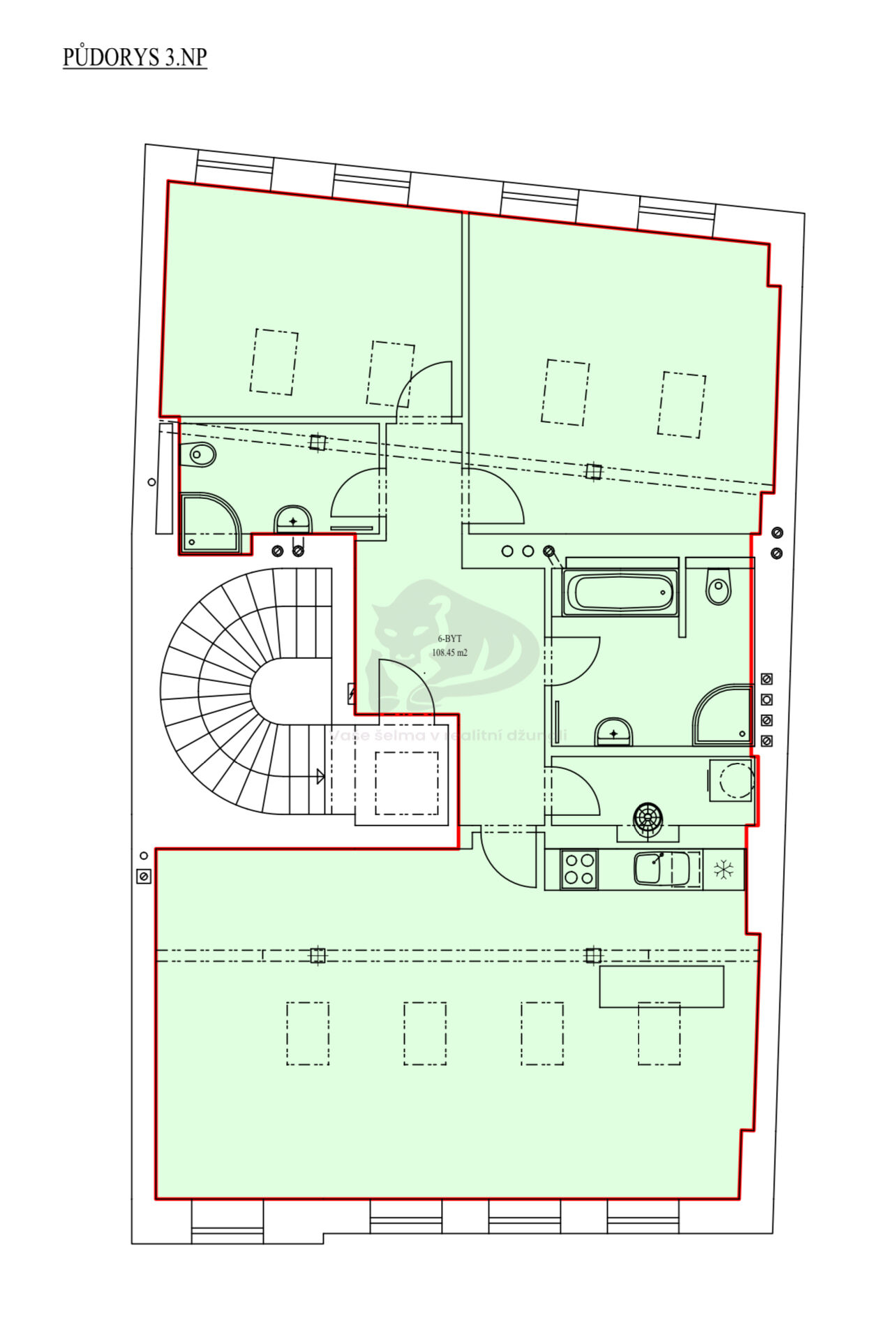 Prodej bytu 3+kk 108 m² U Horní brány, Broumov