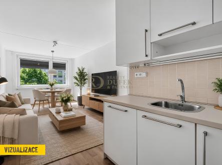 VIZU - OBÝVÁK | Prodej bytu, 2+kk, 47 m²