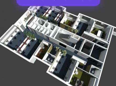 Pronájem - kanceláře, 379 m²
