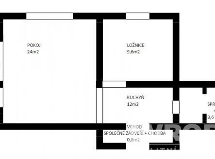 . | Prodej bytu, 2+kk, 51 m²