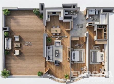 . | Prodej bytu, 3+kk, 150 m²