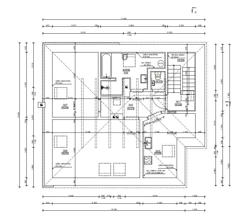 Prodej bytu 2+1, podlahová plocha 76 m2