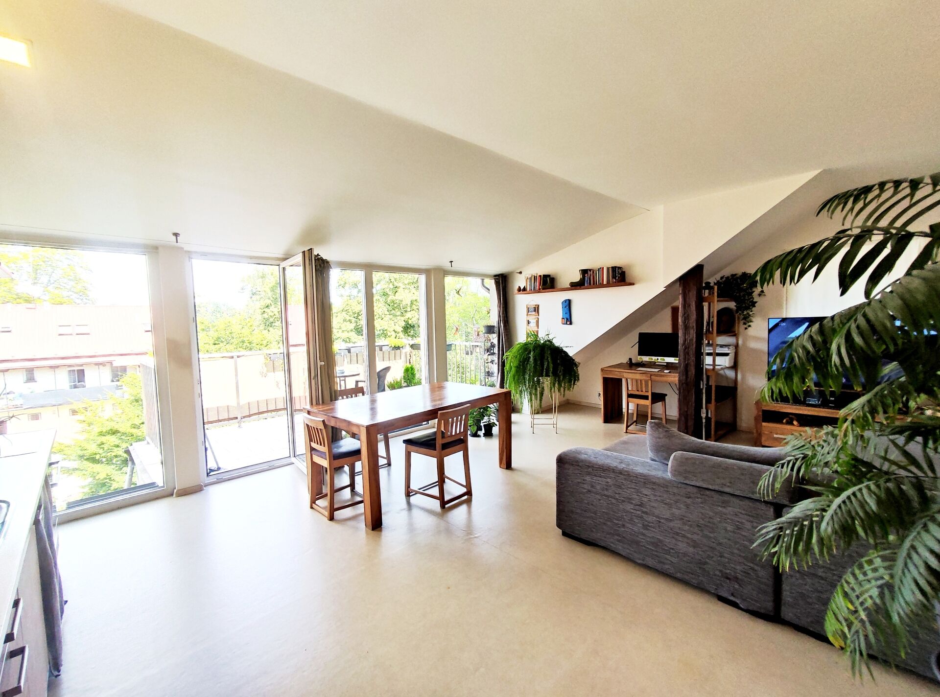 Pronájem podkrovního bytu s terasou, 90m2, Daliborova, Ostrava - Mariánské Hory