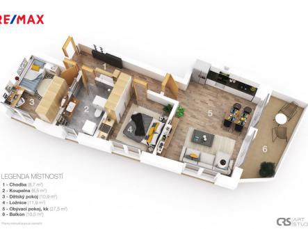 3d-layout-4-30.jpg | Prodej bytu, 3+kk, 80 m²