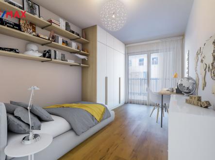 Vizualizace_dětský pokoj | Prodej bytu, 3+kk, 84 m²