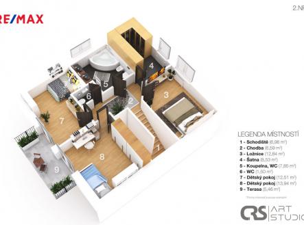 3d-layout-2np-2.jpg | Pronájem - dům/vila, 160 m²