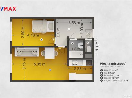 gutlova-ceneticka-pudorys.jpg | Prodej bytu, 2+kk, 45 m²