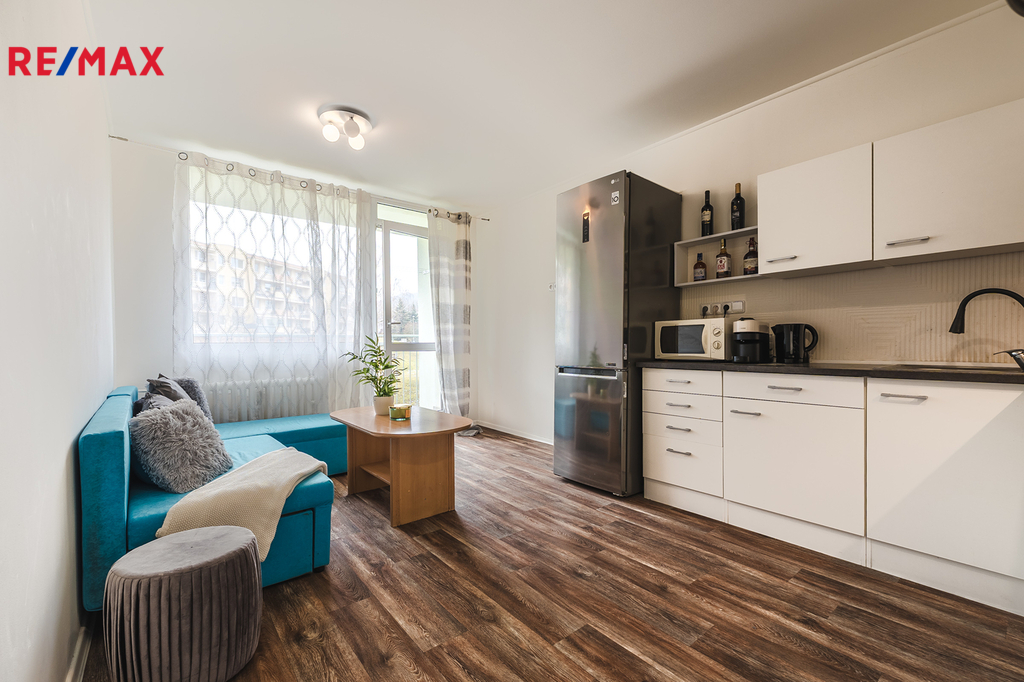 Obývací pokoj s kuchyňským koutem