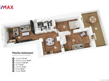 gutlova-havlickovysady-3dmodel.jpg | Prodej bytu, 3+1, 93 m²