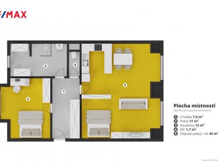 bartam-ujizdarny-pudorys.jpg | Pronájem bytu, 2+kk, 82 m²
