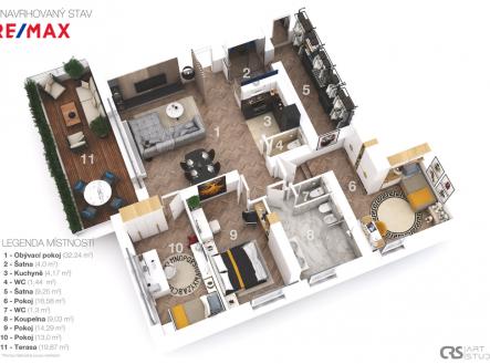 33d-layout.jpg | Prodej bytu, 4+1, 115 m²