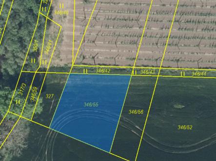 Pozemek p.č. 346/55 | Prodej - pozemek, zemědělská půda, 3 165 m²