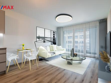 VIZUALIZACE OBÝVACÍ POKOJ | Prodej bytu, 2+kk, 67 m²