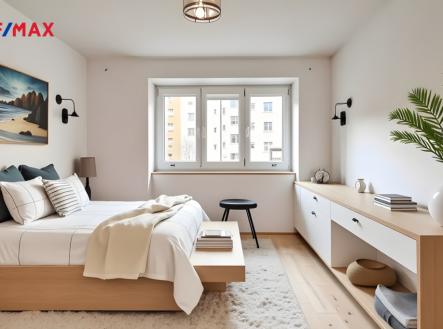 Vizualizace ložnice | Prodej bytu, 2+1, 53 m²