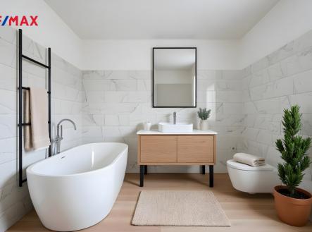 Vizualizace koupelna | Prodej bytu, 2+1, 53 m²