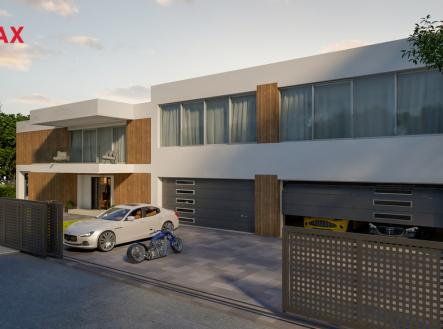 Vizualizace pohled od silnice | Prodej - pozemek pro komerční výstavbu, 2 143 m²