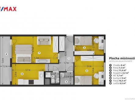 gutlova-habarticka-02-pudorys.jpg | Pronájem bytu, 3+1, 69 m²