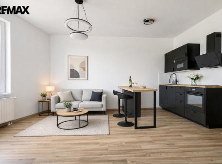 Vizualizace | Pronájem bytu, 1+kk, 39 m²