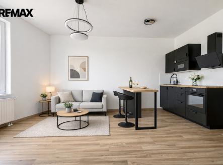 Vizualizace | Pronájem bytu, 1+kk, 39 m²