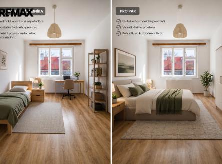 Vizualizace | Pronájem bytu, 1+kk, 26 m²