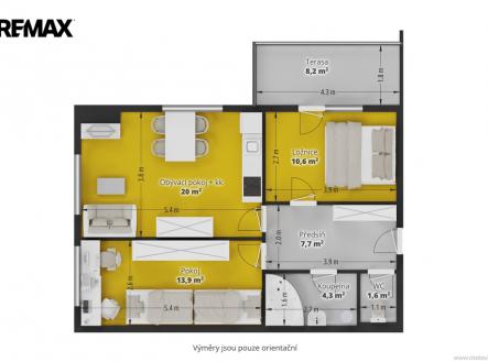 gutlova-kralupy-pudorys-v2.jpg | Pronájem bytu, 3+kk, 72 m²