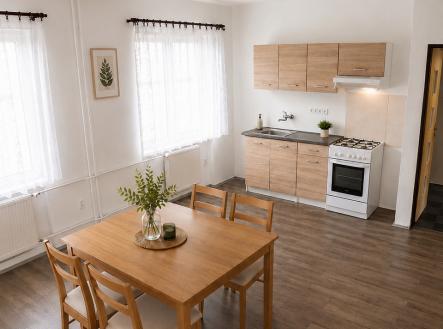 Kuchyne-vizualizace | Pronájem bytu, 3+kk, 80 m²